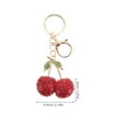 thumbnail image 2 of Styling Ring Charming Backpack Cherry Rhinestone Keychain, 2 of 8