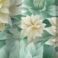 thumbnail image 4 of Designart "Boho Emerald Dahlia Dream I" Floral Blackout Curtain Single Panel, 4 of 4