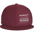 thumbnail image 2 of Nobody Cares Work Harder Hat Adjustable Flat Bill Hat Baseball Cap for Men Women, 2 of 8