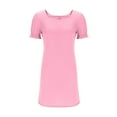thumbnail image 5 of JGGSPWM Summer Dresses for Women 2025 Casual Cute Square Neck Puff Short Sleeve Dress with Pockets Pink S, 5 of 7