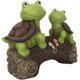 thumbnail image 1 of Estatua de tortuga para jardín, figura de tortuga con energía solar, escultura LED de animal, decoración de resina para jardín, patio, césped, luz solar, 1 of 5