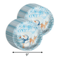 thumbnail image 2 of Snowman Winter Onederland 1st Birthday Party Supplies 64 Piece Tableware Set Includes Large 9" Paper Plates Dessert Plates, Cups and Napkins Kit for 16, 2 of 9