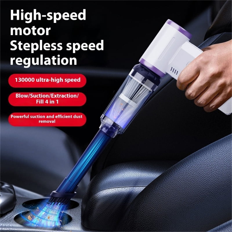 Cordless Blower 130000RPM Air Duster with Interchangeable Nozzles Light Weight