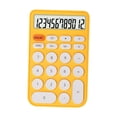 thumbnail image 4 of Calculadora de dígitos, calculadora de escritorio de 12 dígitos, mini pantalla LCD grande fácil de usar Amarillo, 4 of 9