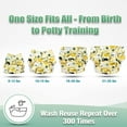 thumbnail image 2 of Wegreeco Washable Reusable Baby Cloth Pocket Diapers 6 Pack + 6 Bamboo Inserts (with 1 Wet Bag, Animal World), 2 of 6