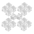 thumbnail image 1 of OULII 50Ud Acrílicos Cuadrados Transparentes Como De Hielo Reutilizables Para Decorar, 1 of 7