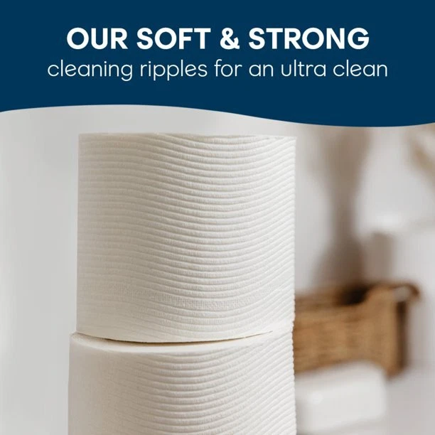Cottonelle Ultra Clean Toilet Paper, Strong Toilet Tissue, 6 Mega Rolls