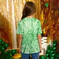 thumbnail image 4 of St. Patrick's Day Girls Boys Shirts 10-12 3D Print Graphic Tees Short Sleeve Casual Round Neck T-Shirt Shamrock Printed Shirt Summer Clothes Z29-Green 5-6 Years, 4 of 4