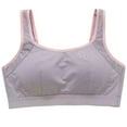 thumbnail image 2 of KkSLirnhs Bra for Girls 10-12 Girl Bras 12-14 Breathable & Stretchy Girls' Bra - Wire-Free, Nylon Blend for Active Wear 80 Gray, 2 of 4