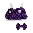 thumbnail image 3 of Cocador de muñecas de muñeca con accesorios fotográficos, trajes educativos de prendas de moda de bricolaje de ropa de moda para 6.69 '' muñeca violeta, 3 of 8