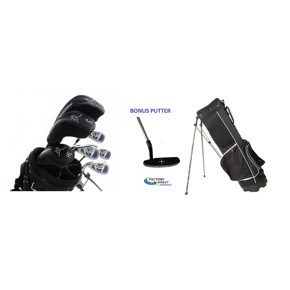AGXGOLF Ladies Left Hand Petite Length Magnum XL Complete Golf Club Set w/Ladies Stand Bag