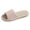 Khaki, variant on Women and Men House Slippers Indoor Outdoor Non Slip Memory Foam Open Toe Home Shoes Soft Bottom Line Casual Slides (6,Light Blue)