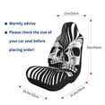 thumbnail image 5 of Honeii Psychedelic Skull Illusion Art for Car Seat Covers Full Set, Seat Covers for Cars, Car Seat Protector Waterproof, Leather Car Seat Cushion-2 PCS, 5 of 9