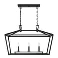 thumbnail image 2 of Savoy House 1-323-3-89 Townsend 3 Light Linear Chandelier in a Matte Black Finish (32" W x 21" H), 2 of 5