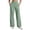 Green, variant on Vivianyo HD Women's High Waist Wide Leg Yoga Pants, Pleated Stretchable Summer Casual Pants with Pockets, Women's Wine, Sizes S-3XL