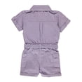 thumbnail image 3 of Girls Hearts Girls' Twill Romper Color: lilac Size: 6x, 3 of 3