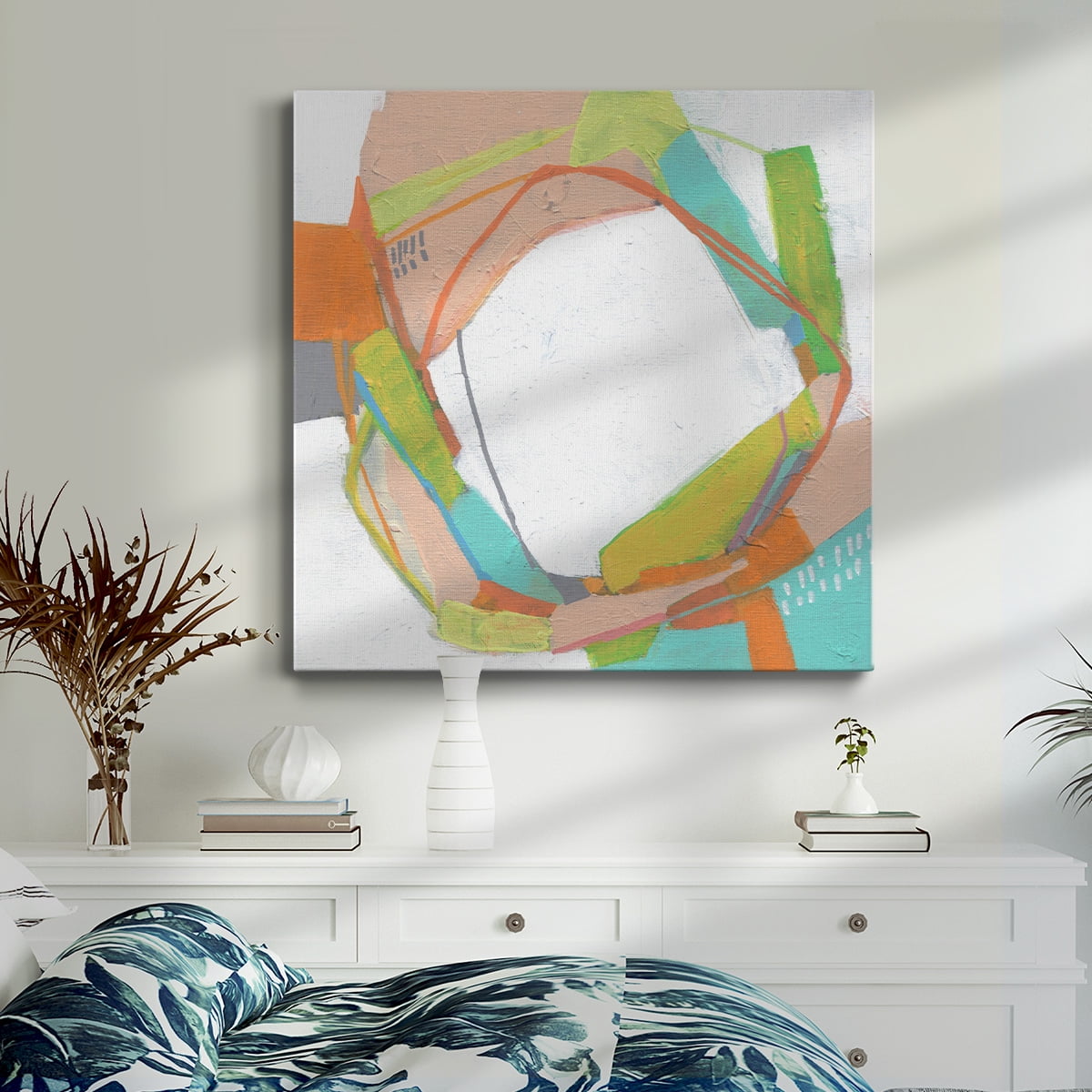 Wexford Home Candy Whorl I-Premium Gallery Wrapped Canvas, 40" x 40" - Ready to Hang