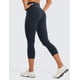 thumbnail image 2 of Pantalones CRZ YOGA Butterluxe Capri Cintura Alta con Bolsillos Azul Marino XS, 2 of 7