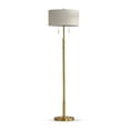 thumbnail image 4 of HomeGlam The Grande 55"~66" Adjustable Floor Lamp_Antique Brass Empire_TanShade, 4 of 5