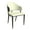 Green, variant on LeisureMod Aria Upholstered Modern Dining Chair with Metal Legs Armless Upholstered Leather Accent Chair, Contemporary Side Chair for Dining, Living, and Kitchen in Red