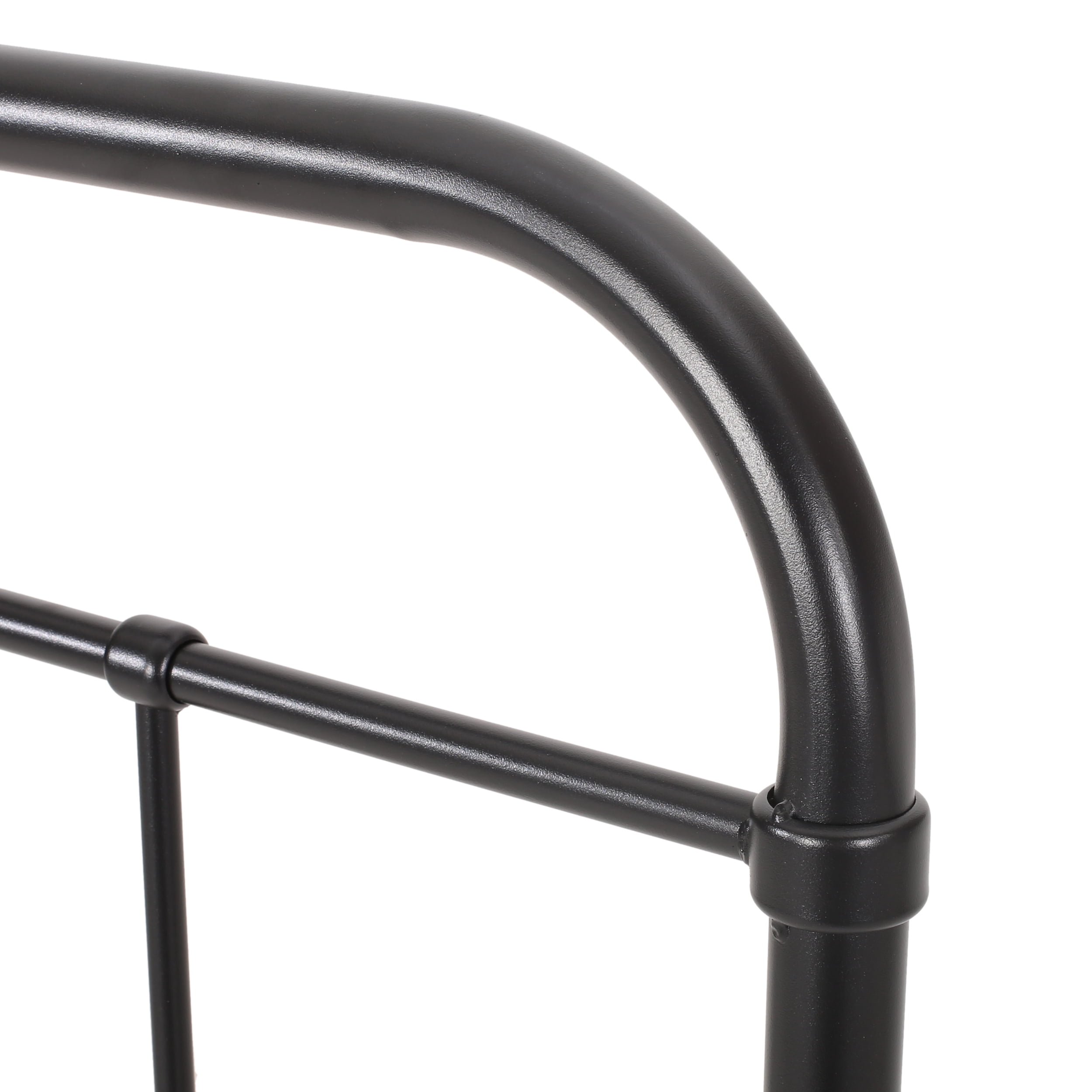 Noble House Aron Industrial Iron King Headboard, Flat Black