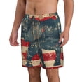 thumbnail image 2 of Fotbe Vintage American Flag Elephant Trajes de Baño Estampados para Hombre, Shorts de Verano de Secado Rápido, Ropa de Playa, Bañadores-XX-Large, 2 of 6