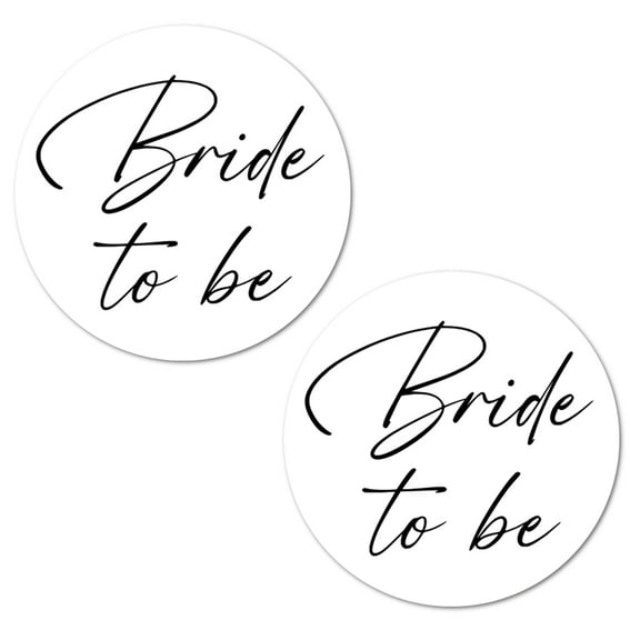 40 Bride To Be Stickers, 2 Inch Big Round Glossy Labels, Great For Bachelorette, Weddings, Bridal Shower, Engagement Party, Party Favors Décor, Tags And Supplies. Made in USA.