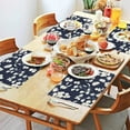 thumbnail image 2 of Pioneer Flower Floral Print Pattern Summer Placemats Table Placemats Set Of 4-Linen Kitchen Washable Placemats Table Mats 12x18 Inch Non-Slip Heat Resistant, 2 of 6