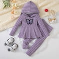 thumbnail image 2 of Futezty Toddler Girls Clothes Fall Winter Outfit Sets, Baby Boy Girl Outfits Long Sleeve Hooded Elastic Waist 6 12 18 24 Months 2T 3T 2 PC Everyday, 2 of 7