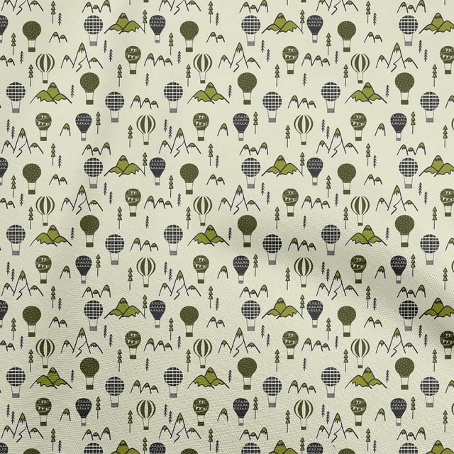 oneOone Popeline de Coton Vert Pâle Tissu Matière de Robe pour Enfants Tissu Imprimé Tissu au Mètre 56 Pouces de Large