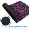 thumbnail image 4 of Pink Curly Pattern mouse Padswaterproofwashable Line Series for Office Home Work GamingmousematRubber Base Mousepad with Stitched Edges 31.5x11.8inches, 4 of 7
