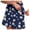 Dark Blue, variant on FASHOFT Tennis Skirts For Women Fashion Printed Double Layer Skort With Pockets Elastic For Outdoor Fitness Activities Womens Athletic Skirt Black