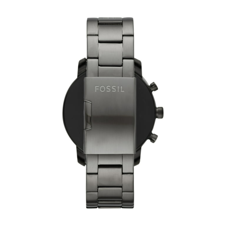 Fossil FTW4012 Men's Gen HR Smartwatch, Smoke Grey, Stainless Steel -