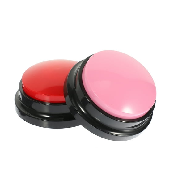 Soimiss 2Pcs Funny Pet Buttons Portable Recordable Dog Supplies with Durable Plastic and Assorted Colors