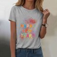 thumbnail image 2 of felwors Happy New Year Shirt for Women 2026 New Years Eve T-Shirt Countdown Fireworks Holiday Party Tops(Light Gray, L), 2 of 8