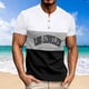 thumbnail image 2 of Mens Casual Pantalones Cortos Cuello Redondo Patchwork Suéter Blusa de Fitness, Camisetas para Hombre, 2 of 5