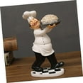 thumbnail image 3 of Statue de Cuisinier, Cadeau d'Anniversaire, Figurines de Chef, Statue de Bibliothèque, Figurines de Collection, Modèle de Chef, Décorations pour Salons de Maison, Résine Décorative, Accessoires Miniatures 3D, 3 of 4