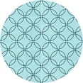 thumbnail image 1 of Ahgly Company Indoor Round Patterned Electric Blue Area Rugs, 3' Round, 1 of 1