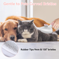 thumbnail image 4 of Euqvunn Cat & Dog Grooming Brush – Self-Cleaning Slicker Brush for Shedding, Removes Loose Fur & Tangles, Gentle & Skin-Friendly, Perfect for All Coat Types – Pink, 4 of 14