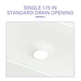 thumbnail image 5 of 19x15 White Ceramic Rectangular Vessel Sink, Bathroom Vanity Sink, Modern Wash Basin, Durable Ceramic Construction, Easy Install, for Home & Commercial Use, 5 of 9