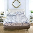 thumbnail image 1 of Dust Prevention Home Marbled Polyester Fitted Sheet Mattress Cover US-f Uk D Size (Blue), 1 of 9
