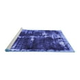 thumbnail image 2 of Ahgly Company Machine Washable Indoor Rectangle Abstract Blue Modern Area Rugs, 6' x 9', 2 of 4