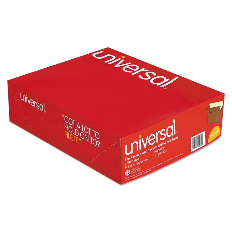 Smead End Tab Expanding File Pockets - Extra Wide Legal Size, 5-1/4" Expansion, 10 Per Box