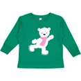 thumbnail image 3 of Inktastic Polar Bear, White Bear, Ice Skating Bear, Scarf Boys or Girls Long Sleeve Toddler T-Shirt, 3 of 5