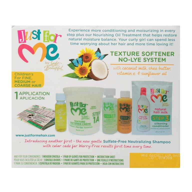 Just For Me Texture Softener System, Detangler Kit, All Hair Types