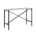thumbnail image 3 of Evelyn&Zoe 46" Blackened Bronze Metal/Faux Marble Console Table, 3 of 5