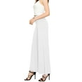 thumbnail image 3 of Made by Johnny Women's Wide Leg Palazzo Lounge Pants L WHITE, 3 of 6