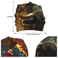 thumbnail image 2 of Xecao Colorful Bull Western Man Print Knit Hat,Winter Beanie for Men Women, Beanie Soft Warm Ski Stocking Cuffed Cap, 2 of 7