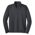 thumbnail image 5 of Sport-Tek Tall Sport Wick Stretch 1/2 Zip Pullover-XLT (Charcoal Grey), 5 of 6