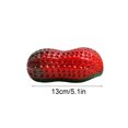 thumbnail image 3 of Christmas Dog Toy Indestructible High Elasticity Chew Ball Bone Shaped Dental Cleaning Interactive Training Toy for Small Medium Dogs Festive Red Green Gradient Pet Gift, 3 of 6
